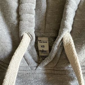 Alo Yoga Gray cropped hoodie size XS